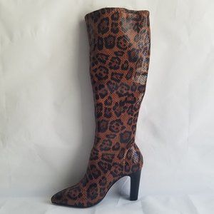 Charles David Leopard Tall Boot
